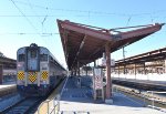 Amtrak Capitol Corridor Train getting rest between runs at San Jose Diridon